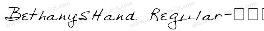 BethanysHand Regular字体转换